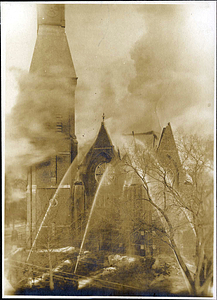 Washington Street Baptist Church, fire 1905