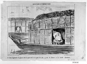 A louer, logements de garçon entre le pont neuf et le pont des arts, - sur le fleuve, à la mode chinoise.