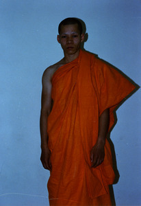 Ordination of a novice Buddhist monk at the Trairatanaram Temple