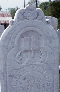 Gemilluth Chassodim Cemetery (Pineville, La.): Hassell Sackman