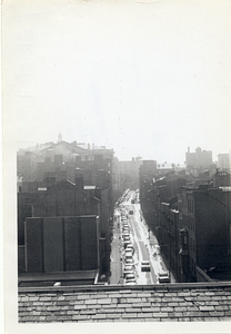 Hancock Street seen from atop the First Harrison Gray Otis House roof, distant view