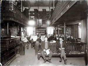 Public library, City Hall, reading room, 1892-1899