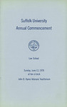 1976 Suffolk University commencement program, Law School