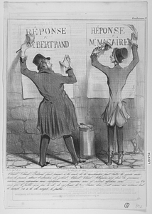 Chaud ! Chaud ! Bertrand, faut pousser à la vente de la marchandise, faut battre la grosse caisse, faire la parade, attirer l’attention du jobard. Chaud ! Chaud ! Attaquons nous dans les journaux, écrivons nous, répondons nous, répliquons nous, injurions nous et surtout affichons nous....... – Tu crois que le public n’a pas la clé de ces frimes là ? – Laisse donc, c’est comme nos serrures, tout le monde en a la clé excepté le public.