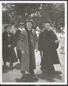 John Sawyer and Mayor Lindsay at Williams College Commencement, 1970