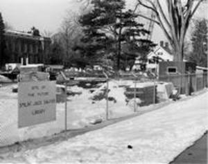 Sawyer Library construction site