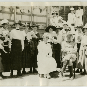 Camp MacArthur - Waco, Texas - World War I - Group Photo of nurses, women and an Officer