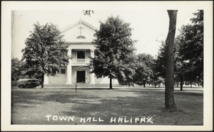 Town Hall, Plymouth Street, Halifax, Massachusetts