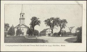 Congregational Church and Town Hall (built 1733), Halifax, Massachusetts