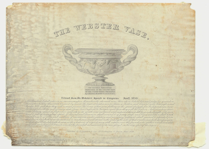 The Webster Vase engraving, 1838