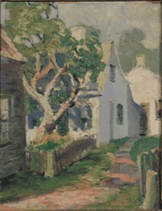 "Untitled (House, tree and pathway)" Harry E. Homan (1899-1940)