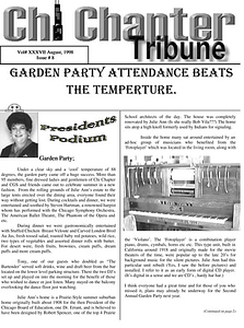 Chi Chapter Tribune Vol. 37 Iss. 08 (August, 1998)