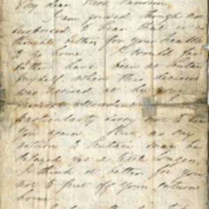 Letter from Florence Nightingale to Mrs. Samsom and information card
