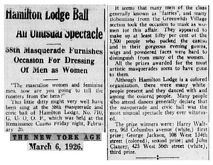 Hamilton Lodge Ball An Unusual Spectacle