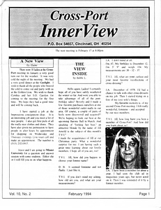 Cross-Port InnerView, Vol. 10 No. 2 (February, 1994)