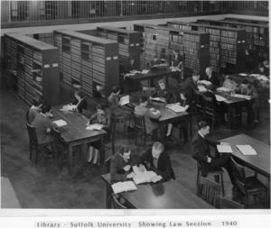 Interior view of the Law Library, Archer Building (20 Derne Street)