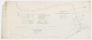Plan and profile of the connection of the Old Colony Railroad with the Fall River, Warren and Providence R.R.