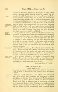1792 Chap. 0084 An Act For Incorporating Certain Lands In The Town Of Dedham In The County Of Suffolk Into A Common Field.