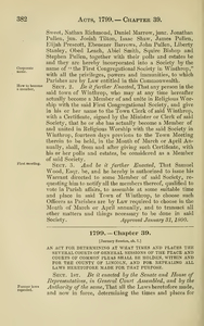 1799 Chap. 0039 An Act For Determining At What Times And Places The Several Courts Of General Sessions Of The Peace And Courts Of Common Pleas Shall Be Holden, Within And For The County Of Lincoln, And For Repealing All Laws Heretofore Made For That Purpose.
