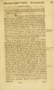 1808 Chap. 0095. An Act Declaring And Confirming The Incorporation Of The Proprietors Of The Meeting House In Hollis-Street, In The Town Of Boston.