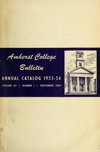 Amherst College Catalog 1953/1954