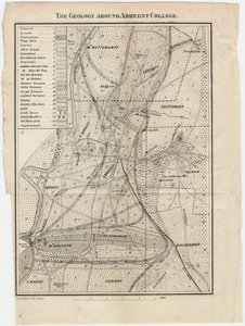 Geological map of the areas surrounding Amherst College