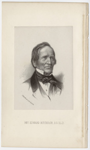 Edward Hitchcock, portrait, facing right, circa 1860