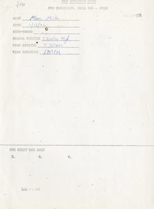 Citywide Coordinating Council daily monitoring report for South Boston High School by Marc Miller, 1976 January 13