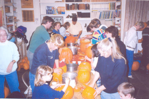 Pumpkin carving for Halloween Prowl