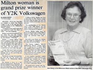 Milton woman is grand prize winner of Y2K Volkswagen