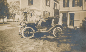 Early automobile in Hingham