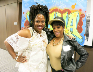 Yvette Wilks and Pretty Poison at the "Show 'Em Whatcha Got" Mass. Memories Road Show: The Hip-Hop Edition