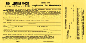 Application for union membership