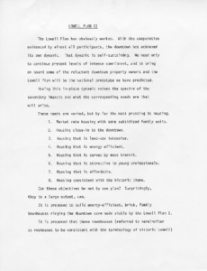Lowell Plan II