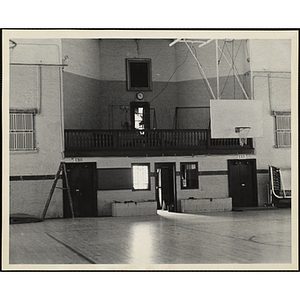 Charlestown Boys' Club gymnasium during the renovation