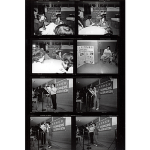 Contact sheet for Garment Workers Vistory Celebration photographs