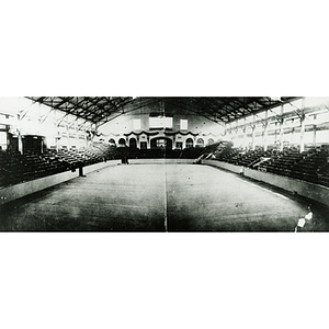 Panorama view of the interior of Boston Arena, later renamed Matthews Arena