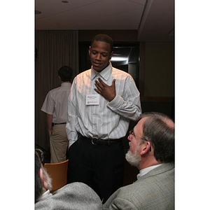 Michael Toney at a Torch Scholars event