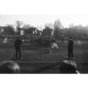 A Northeastern / Arnold football game at Huntington Field