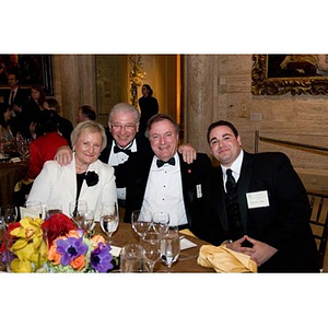 Four guests at the inauguration celebration of President Aoun at the Museum of Fine Arts
