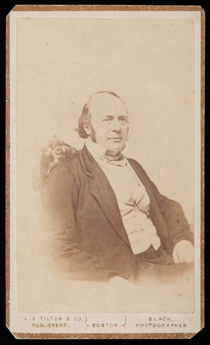 Studio portrait of Louis John Rudolph Agassiz, Boston, Mass., undated