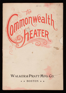 Commonwealth Hot Water Heater, manufactured by Walker & Pratt Mfg. Co., 31-35 Union Street, Boston, Mass.