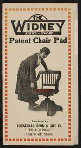 Widney Shine-Proof Patent Chair Pad, Fitzgerald Book & Art Co., 190 High Street, Holyoke, Mass., undated