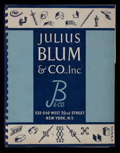 Catalog no. 5, Julius Blum & Co., Inc., 532-540 West 22nd Street, New York, New York