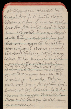 Thomas Lincoln Casey Notebook, October 1890-December 1890, 73, at Alexandria should be