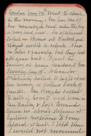 Thomas Lincoln Casey Notebook, November 1893-February 1894, 59, Sunday January 14th