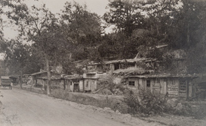 Multiple dugouts built along a roadside, Forest of Argonne