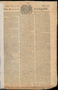 The Boston Evening-Post, 13 August 1770