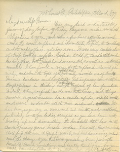 Letter from Benjamin Smith Lyman to Miss Brewer