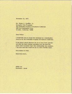 Letter from Mark H. McCormack to Walter R. Hoefflin